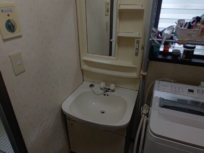 兵庫県芦屋市へ洗面蛇口の水漏れでお伺いさせて頂きました。