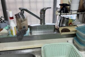 兵庫県川西市鶯が丘に台所蛇口交換でお伺いしました。