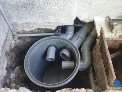 兵庫県神戸市中央区北野町に排水工事でお伺いしました。