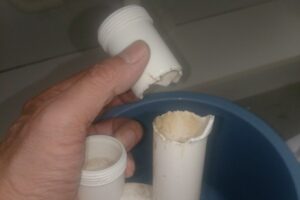 兵庫県南あわじ市に洗面排水故障対応でお伺いしました。