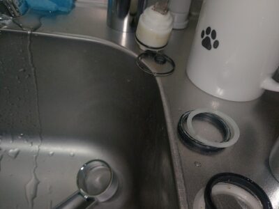 兵庫県明石市に台所蛇口の水漏れ対応でお伺いしました。